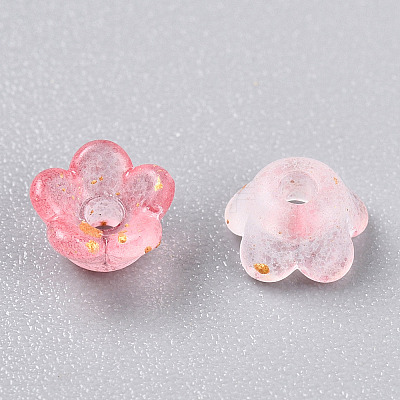 Frosted Transparent Acrylic Beads X-OACR-N137-72E-1