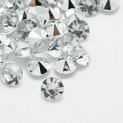 Imitation Taiwan Acrylic Rhinestone Cabochons GACR-A003-7mm-01-1