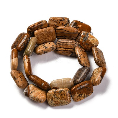 Natural Picture Jasper Beads Strands G-T047-B07-01-1