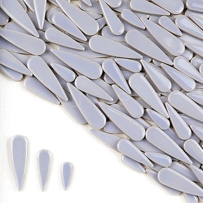 3 Styles Teardrop Shape Porcelain Mosaic Tiles PW-WGBCD43-19-1
