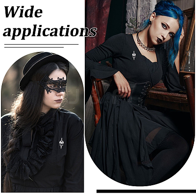 10Pcs Halloween Alloy Lapel Pin Backs for Backpack Clothes JEWB-UN0002-69A-1