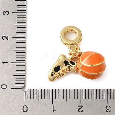 Rack Plating Brass Enamel European Dangle Charms LS-KK-P279-41G-1