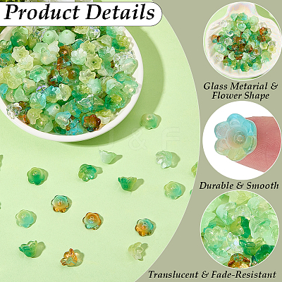 350Pcs 7 Styles Glass Beads GLAA-SC0003-44-1