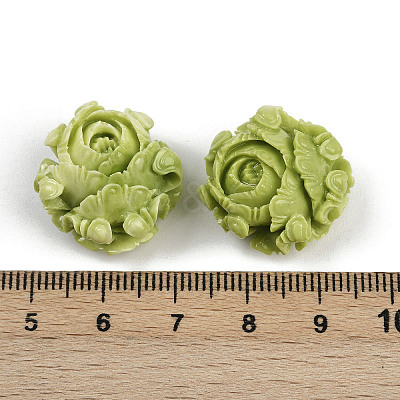 Synthetic Coral Dyed Carved Beads X1-SHEL-D001-01B-1