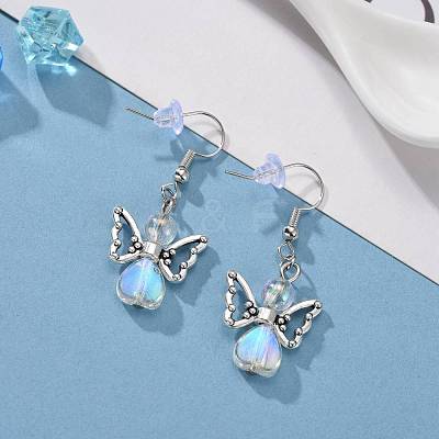 Angel Dangle Earrings EJEW-JE04338-01-1