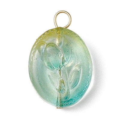 Transparent Glass Pendant X-PALLOY-JF02256-1