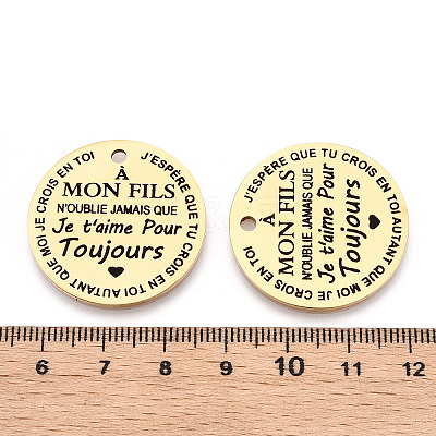 201 Stainless Steel Pendants STAS-T064-37G-31-1