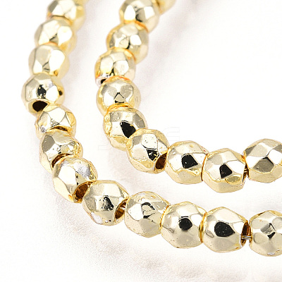 Electroplate Non-magnetic Synthetic Hematite Bead Strands X-G-Q465-12G-1