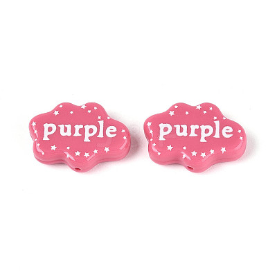 Printed Opaque Resin Beads RESI-N043-13-1