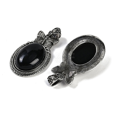Natural Obsidian Pendants G-I370-09AS-08-1