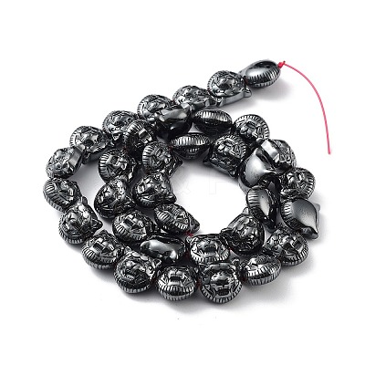 Synthetic Non-Magnetic Hematite Beads Strands G-H303-B08-1