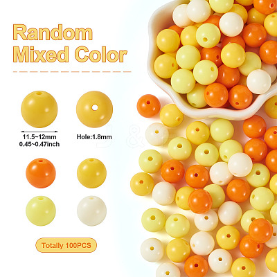 Opaque Acrylic Beads OACR-TAC0014-06C-1