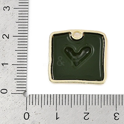 Rack Plating Alloy Enamel Pendants PALLOY-P309-04G-04-1
