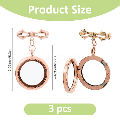 2Pcs Brass Brooch JEWB-FH00017-1