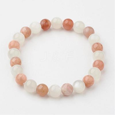 Natural Multi-Moonstone Bracelets BJEW-JB02659-01-1