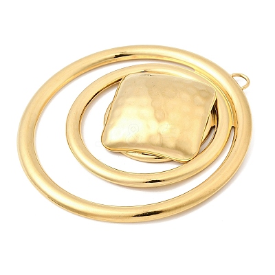 304 Stainless Steel Big Pendants STAS-G390-03G-1