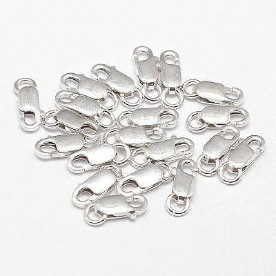 925 Sterling Silver Lobster Claw Clasps STER-F014-08C-1