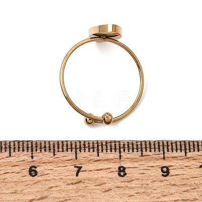 Horse Eye 304 Stainless Steel Open Cuff Bangle Makings with Bezel Tray SA-CBABF3F-03G-06-1