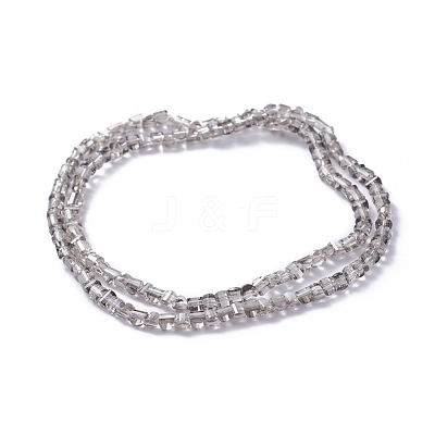 Electroplate Glass Beads Strands EGLA-L023A-PL01-1