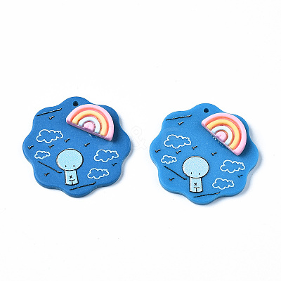 Opaque Acrylic Pendants KY-Q058-003-1