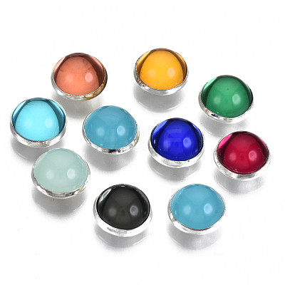 4-Hole Translucent Acrylic Sewing Buttons BUTT-T008-10mm-M-S-1