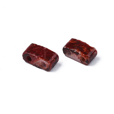 2-Hole Opaque Glass Seed Beads SEED-N004-002-A02-1