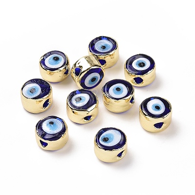 Handmade Evil Eye Lampwork Beads LAMP-P057-05G-1