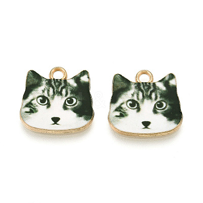 Printed Alloy Pendants LS-PALLOY-WH0108-12B-1