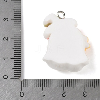 Halloween Theme Resin Pendants RESI-Z040-04P-01-1
