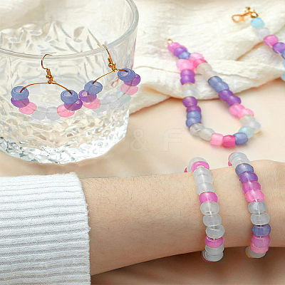 300Pcs Transparent Resin Beads MACR-LP0001-07-1
