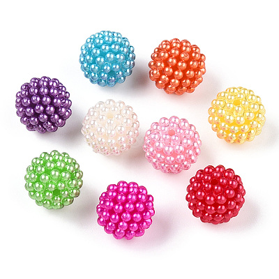 ABS Plastic Beads KY-T041-02-14MM-B-1