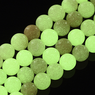 Synthetic Luminous Stone Beads Strands G-T129-12A-1