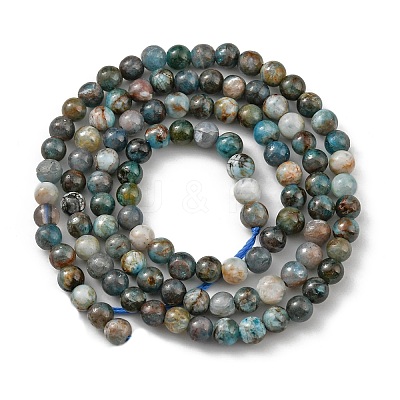 Round Natural Apatite Beads Strands G-K068-02-5mm-1