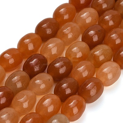 Natural Red Aventurine Beads Strands GG-CBA792A-F01-8x10mm-1