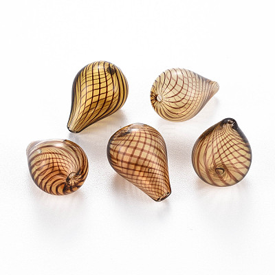 Transparent Handmade Blown Glass Globe Beads X-GLAA-T012-02-1