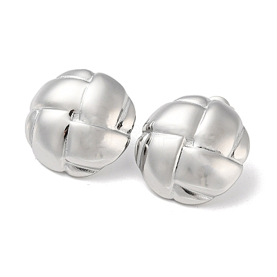 Non-Tarnish 304 Stainless Steel Stud Earrings EJEW-G367-01P-1