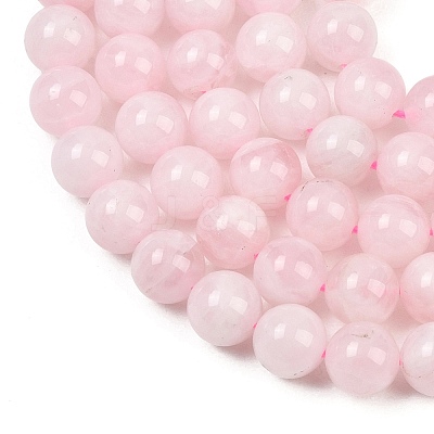 Pink Color Natural Madagascar Rose Quartz Beads Strands G-F641-01-B-1