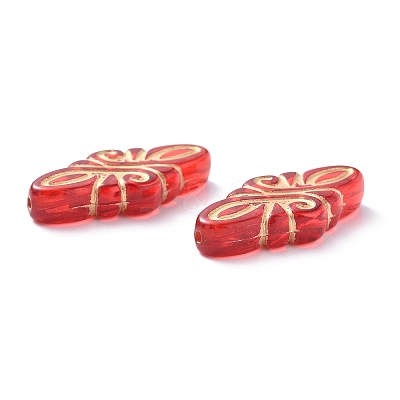 Plating Acrylic Beads OACR-P007-04-1