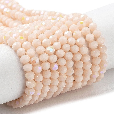 Opaque Glass Beads Strands LS-EGLA-A035-P3mm-L05-1