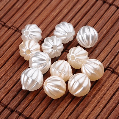 Round Imitation Pearl Acrylic Beads OACR-L004-2560-1