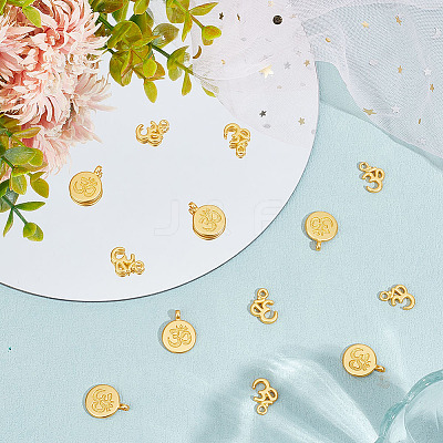 20Pcs 2 Styles Alloy Pendants FIND-GO0001-35-1