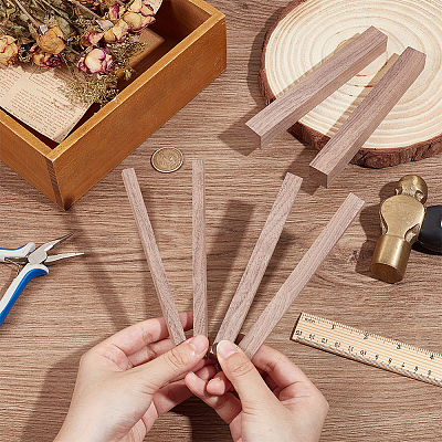 6Pcs 3 Styles Wooden Sticks WOOD-OC0003-85-1