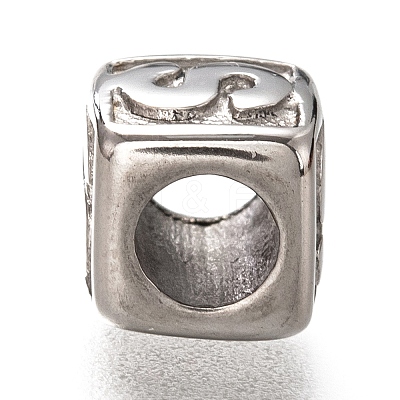 Tarnish Resistant 304 Stainless Steel European Beads LS-OPDL-L020-001S-1