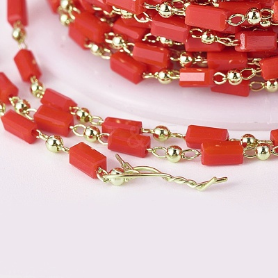Handmade Glass Beaded Chains CHC-F008-B09-1