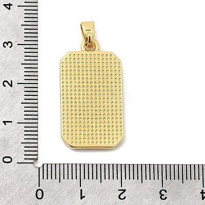 Brass Enamel Pendants KK-C134-40G-1