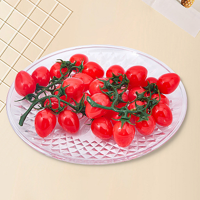 2Pcs Plastic Imitation Cherry Tomato AJEW-SP0004-32-1