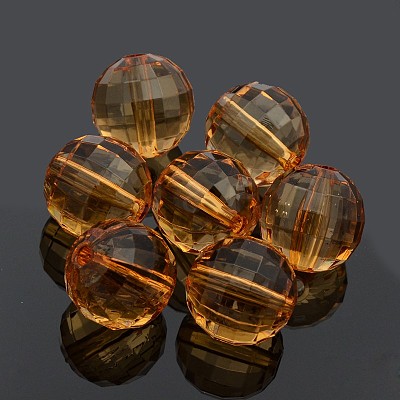 Transparent Acrylic Beads PL544Y-12-1
