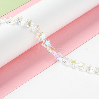 Transparent Glass Beads Strand GLAA-F112-02I-1