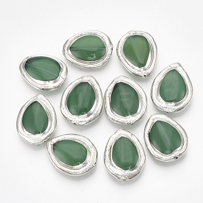 Natural Green Agate Beads G-T120-04E-1