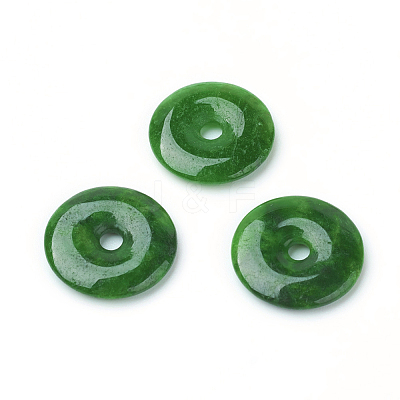 Natural Myanmar Jade/Burmese Jade Pendants G-P334-06-18mm-A-1